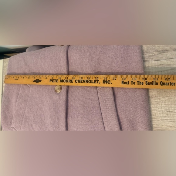 Abercrombie & Fitch The A&F Dad Coat Lilac Wool Blend  Oversized Size Medium - Picture 8 of 12